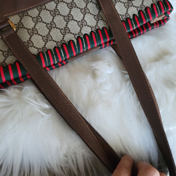100% Authentic Gucci vintage GG canvas tote bag - Picture 9 of 16